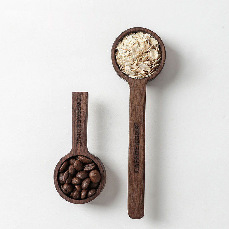 CAFEDE KONA 咖啡豆量勺 木质量粉勺 咖啡粉取量勺 计量匙小木勺|ms