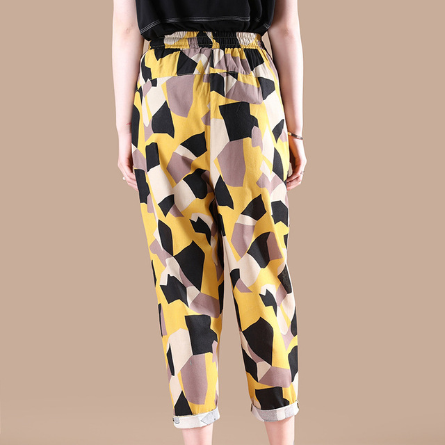 Hallen Trousers Female Twin Printed Trousers Summer Suit New 