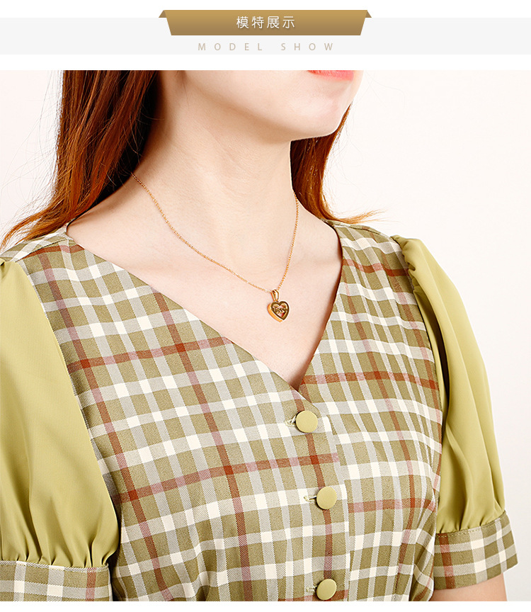 Women'S Gender PVD Coated 18K Gold Plated Titanium Steel Korean Style Waterproof Non Tarnish Necklace