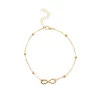 Separate 8 -character copper beads and aes chain gold