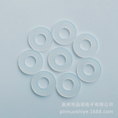 厂家 M4尼龙塑料垫片 圆形绝缘平垫 塑胶螺丝硬垫圈 白色华司介子