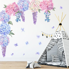 梵汐 粉色紫色薰衣草花球牆貼 個性組合家居裝飾自粘牆貼 FX63010