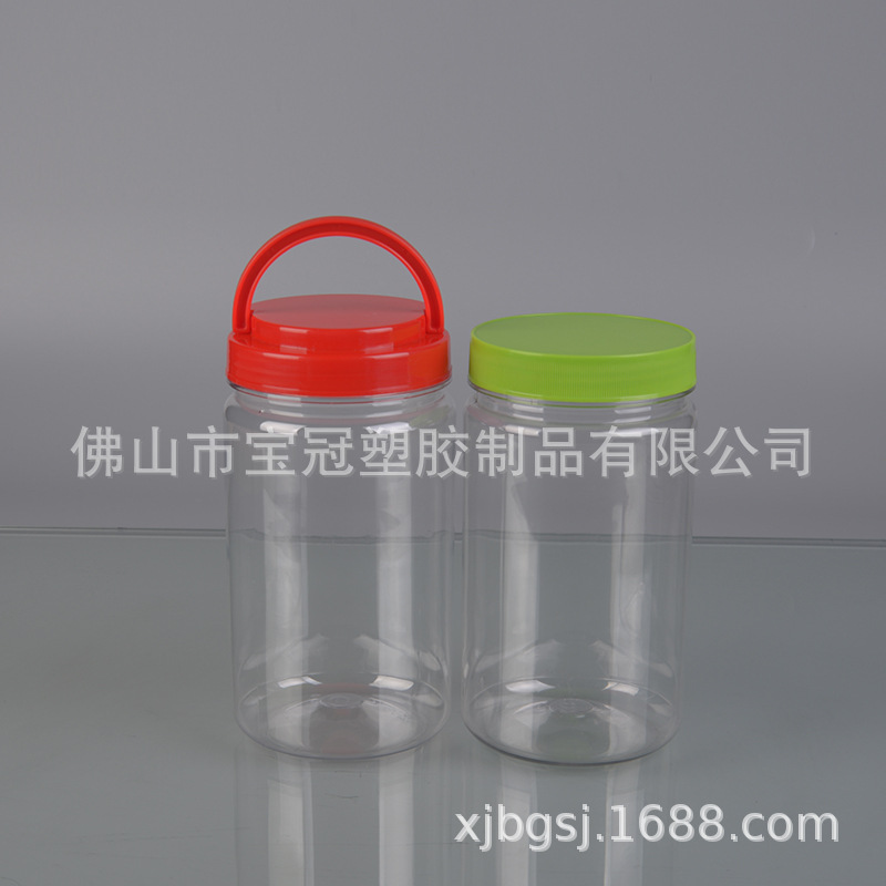 【T030】供应1LPET圆瓶 玩具食品包装瓶 礼品透明包装瓶