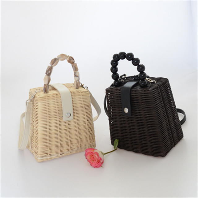 new vine straw woven handmade holiday travel fashion bag