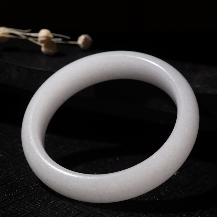 天然a货玉石汉白玉手镯 羊脂级手环 活动赠品 会销地摊 促销礼品