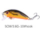 Sinking Minnow Lures Shallow Diving Minnow Baits Fresh Water Bass Swimbait Tackle Gear