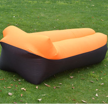 跨境枕头款拼色户外充气沙发快速充气野餐懒人空气沙发厂家批发