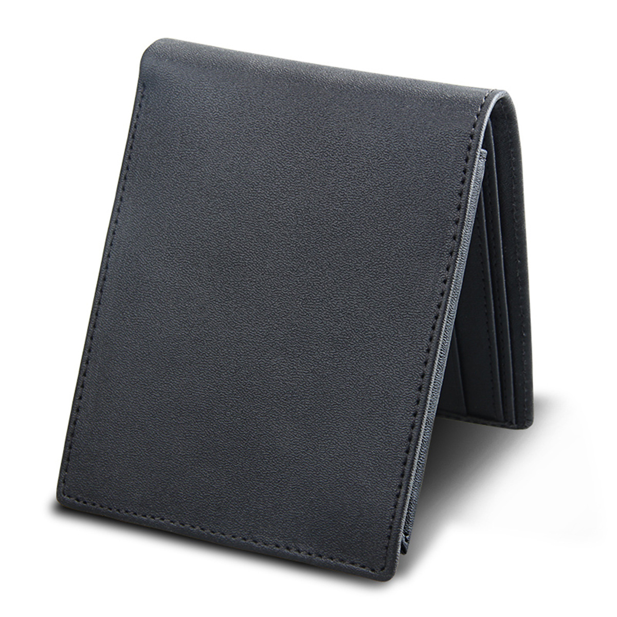 Portefeuille multi-cartes en cuir véritable de vachette à tête courte pour hommes d'affaires de Guangzhou_voghion.com
