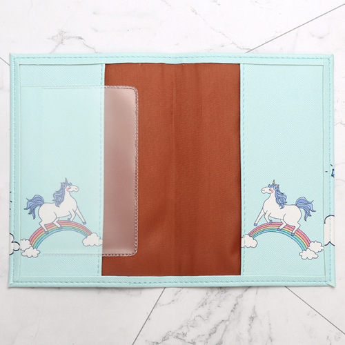 Unicorn Unicorn PU Imitation Leather Passport Case Travel Passport Protection Bag Document Passport Holder