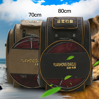 钓椅包钓鱼包渔具包可拆卸鱼护包加厚烫金双背包鱼竿包连球新款