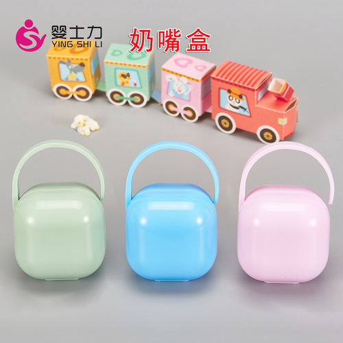 Factory direct sales baby pacifier, pacifier anti-fall chain, pacifier box, cartoon full silicone pacifier