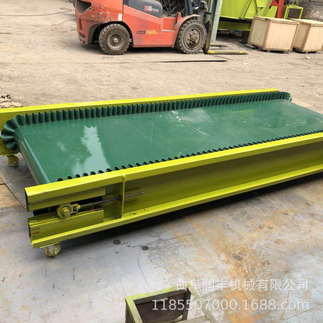 丹东服装传送皮带机 矿山碎石煤渣输送机