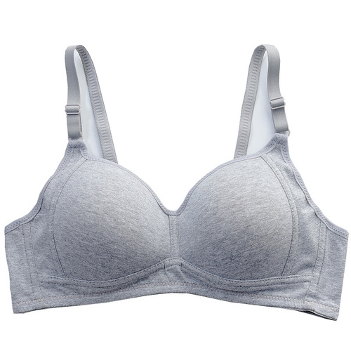 Summer Korean-style girl junior high school comfortable wire-free developmental period pure cotton bra factory wholesale