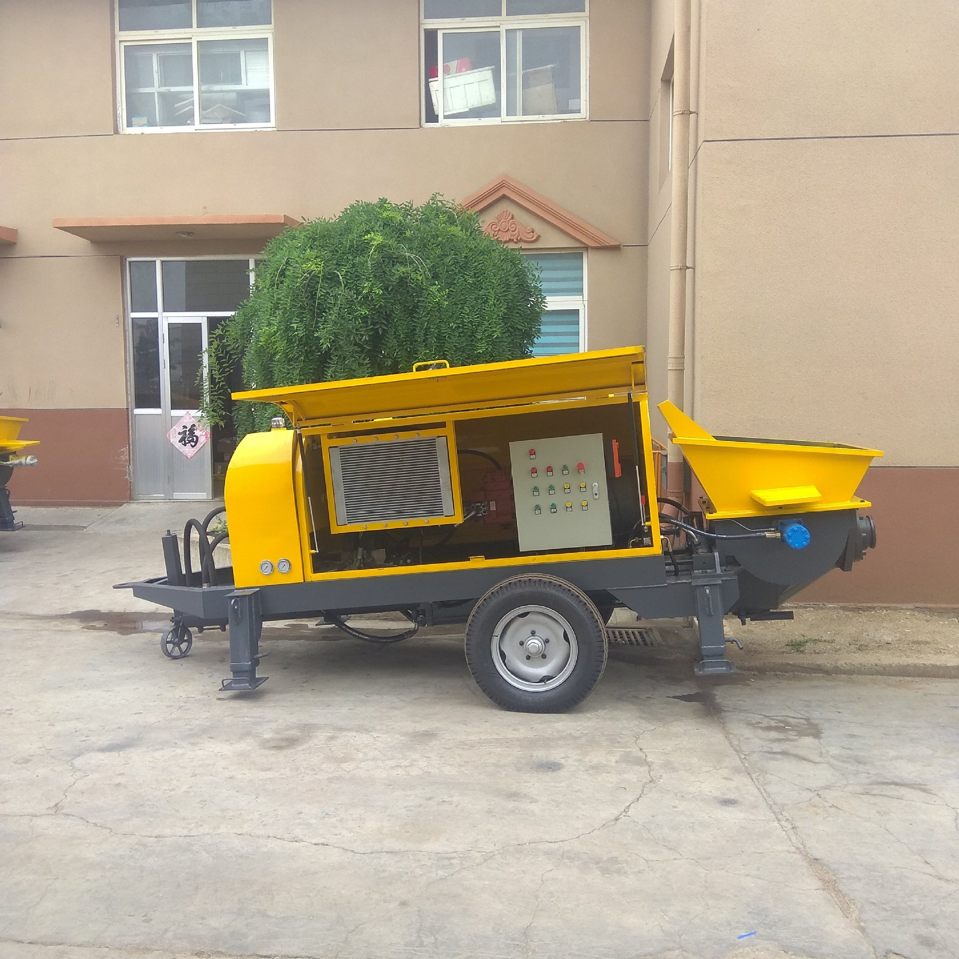 小型混凝土输送泵 40混泥土泵 HBTS40拖泵 烟台地泵厂家 高层地泵