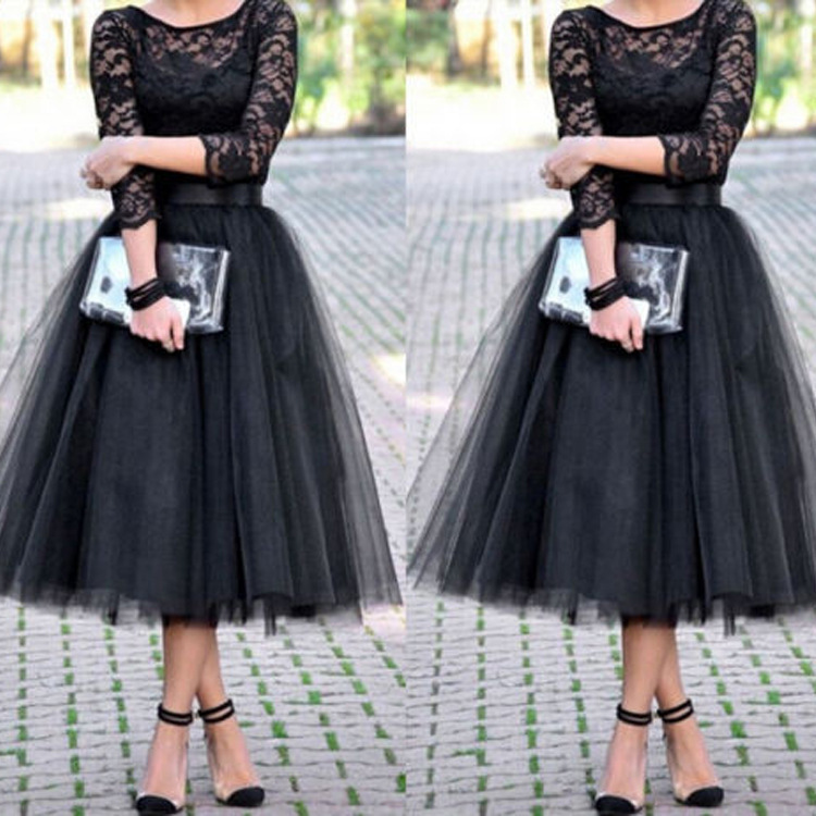 跨境网纱半身裙时尚欧美女士裙子 潮流女装街头风外贸蓬蓬裙