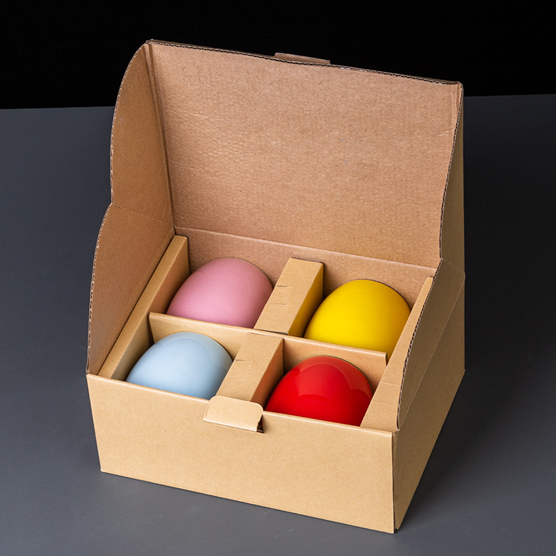 Hermoso conjunto de tazas de cerámica, tazas de color, tazas de agua, tazas de café pequeñas, publicidad LOGO impreso