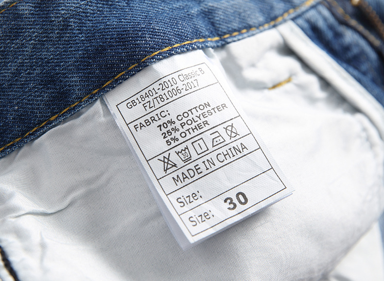 Men's new distressed jeans, fashionable and casual straight leg jeans_voghion.com