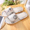 Four seasons linen cotton slippers Female home room, floor anti -slip male EVA home use couple pastoral manufacturer quietness