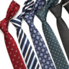 belt man Polyester Yarn business affairs necktie stripe leisure time marry 6CM South Korean silk Density necktie wholesale