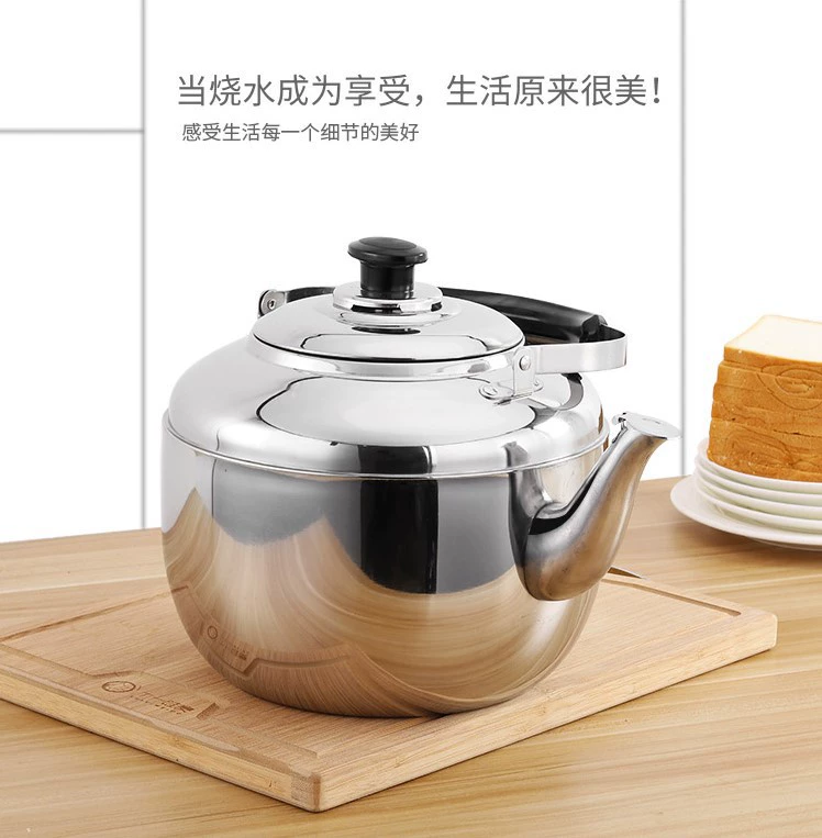 Apple, capacious electromagnetic teapot stainless steel