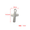 Stainless Steel Cross Small Pendant Cross Trigger Multi -Speed DIY Earrings Accessories Factory Price Wholesale