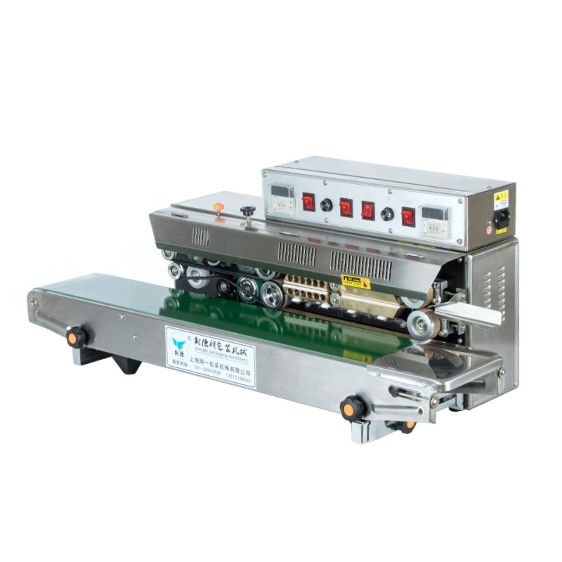 自动墨轮印字封口机 FRM-980塑料薄膜封口机 连续式封口机