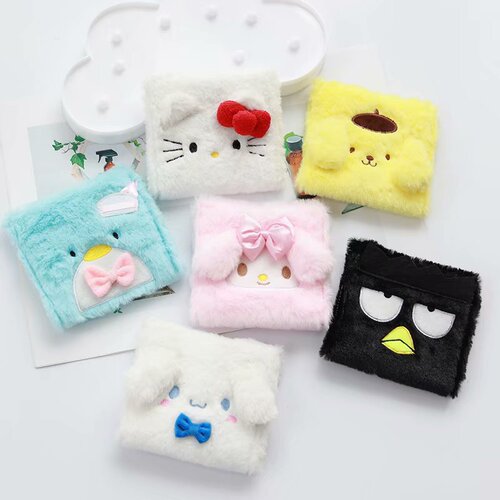Cartoon large capacity fabric sanitary napkin bag cute travel mini napkin bag portable sanitary napkin storage bag