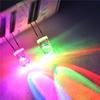 Wholesale 5mm Colorful Round Flash led Lamp beads Long legged red, blue, and green RGB automatic luminescence diode