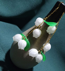 DIY熱縮片 精裝預切片/裁片 配件飾品 鈴蘭耳鈎/髮簪/掛件 熱縮片