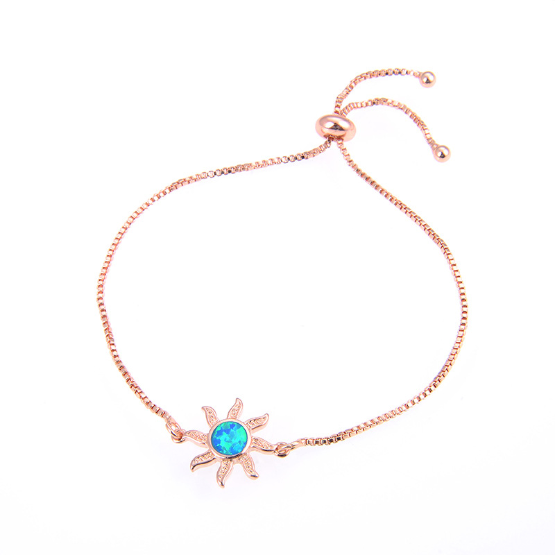 4g Weight Artificial Gemstones Inlay Material Bracelets Classification Copper Chain Material 1 Piece Quantity Holiday, Daily Occasion Copper Material Color Block Pattern Women's Gender Inlay Design Simple Style, Classic Style Style Copper Inlay Color Block Artificial Gemstones Bracelets 11