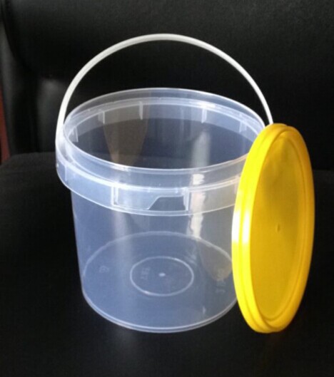 厂家直销  2升全透明塑料桶 带提手 PP食品材质