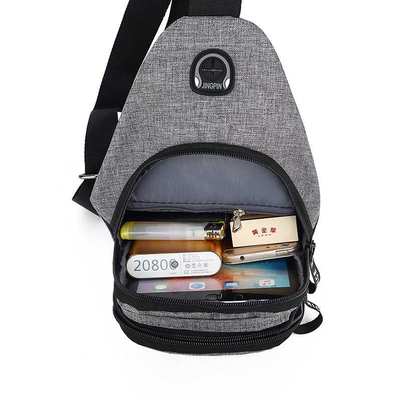 가슴 가방 남자의 크로스 바디 백 캔버스 어깨 가방 캐주얼 작은 가방 배낭 남자 2019 새로운 유행 컴퓨터