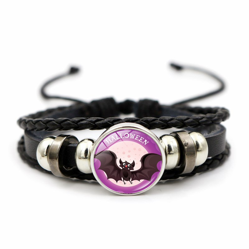 Nya tillbehör Halloween Demon Pumpkin Time Gems Mode Creative Braided Beaded Armband Accessories_voghion.com