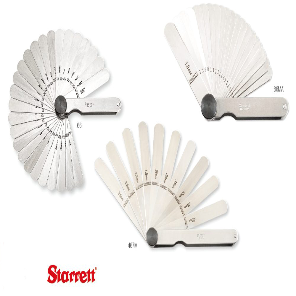 Starrett美国施泰力66MB厚度规0015-.200"/0.03-5MM公英制