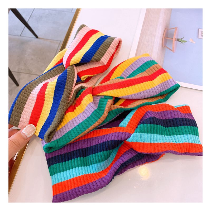 Simple New Woolen Knitting Wild Cross-style Hair Band display picture 15