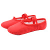 Children's dance shoes Female soft bottom practice red black and white cat paw shoes pink dance girl Chinese ballet