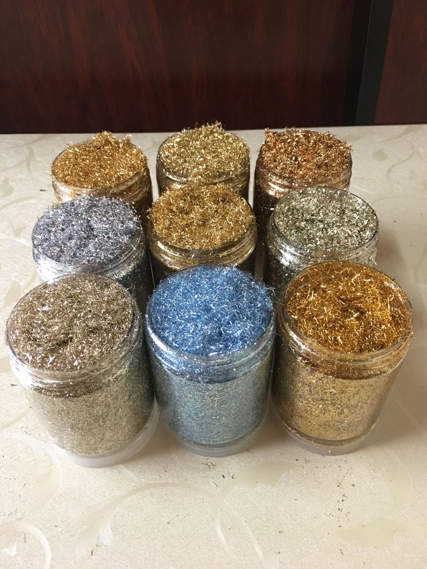 金箔丝 彩色金箔丝 美甲金银丝 金箔片 化妆品金泊片 碎金箔