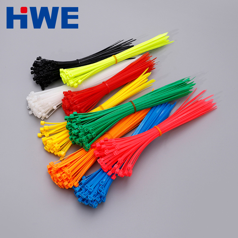 批发自锁式尼龙扎带 白色塑料扎带2.5*200彩色束线带黑色厂家供应
