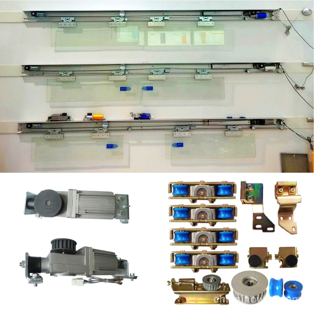 感应门自动门整套机组电机平移门玻璃门轨道门禁系统