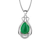 Platinum retro pendant, agate necklace, accessory, wholesale