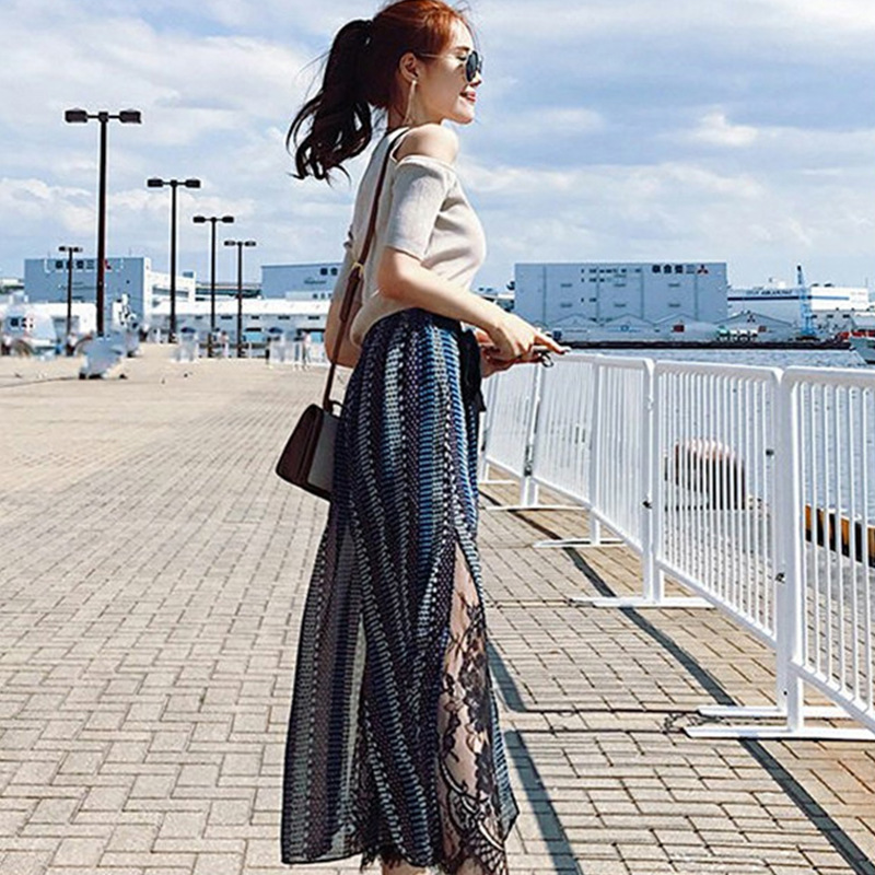 Costume femme en Tricot + mousseline - Ref 3333919 Image 3