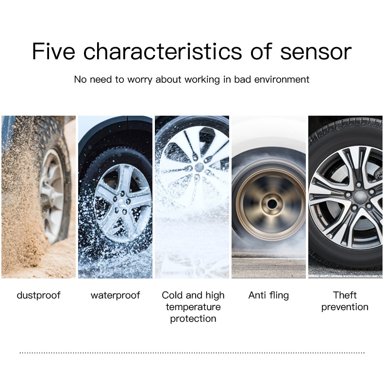 Motorcycle Smart Tire Pressure Monitor Locomotive Wireless Solar Tire Pressure Monitor TPMS Digital Tire Pressure Monitoring