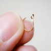 Fashionable nose piercing, golden earrings, accessory, wish, European style, 14 carat, wholesale