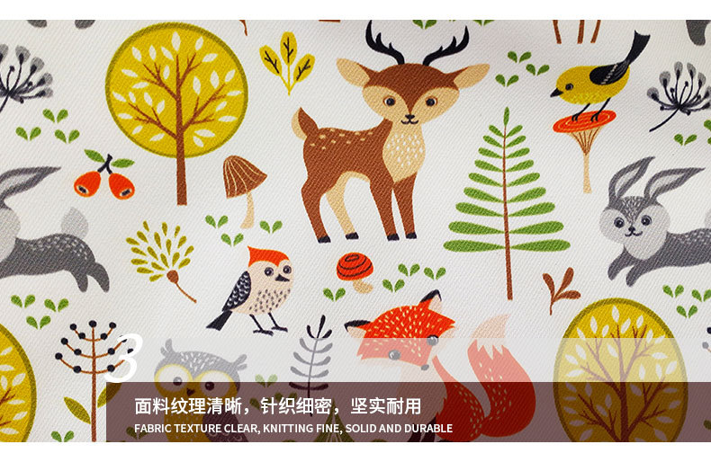 High-definition digital waterproof composite fabric, Oxford cloth fabric, casual double-back mummy bag, children's bag and other fabrics detail image 7