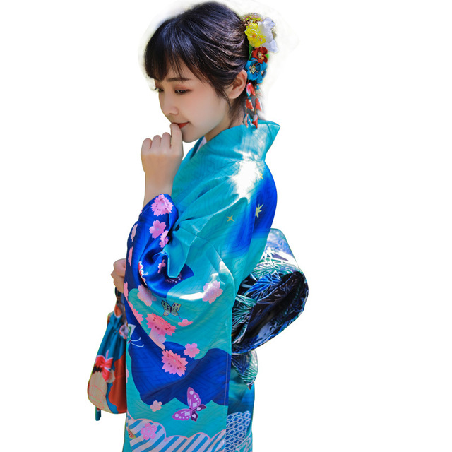 Japanese kimono zhensleeve kimono traditional positioning elk Dazheng sleeve kimono high end luxury modified kimono form