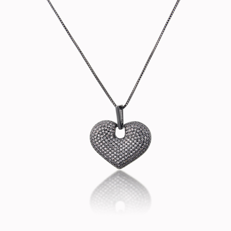 Mode Nouveau Collier Pendentif Coeur Pêche Plaqué Cuivre display picture 5