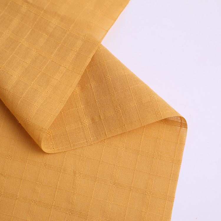 春夏新款全棉提花格子布 女装连衣裙衬衫布纱罗布现货供应725