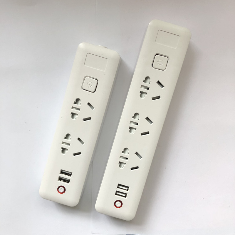 插座 usb插板板电源接线插排手机快充电延长转换器带开关多功能2