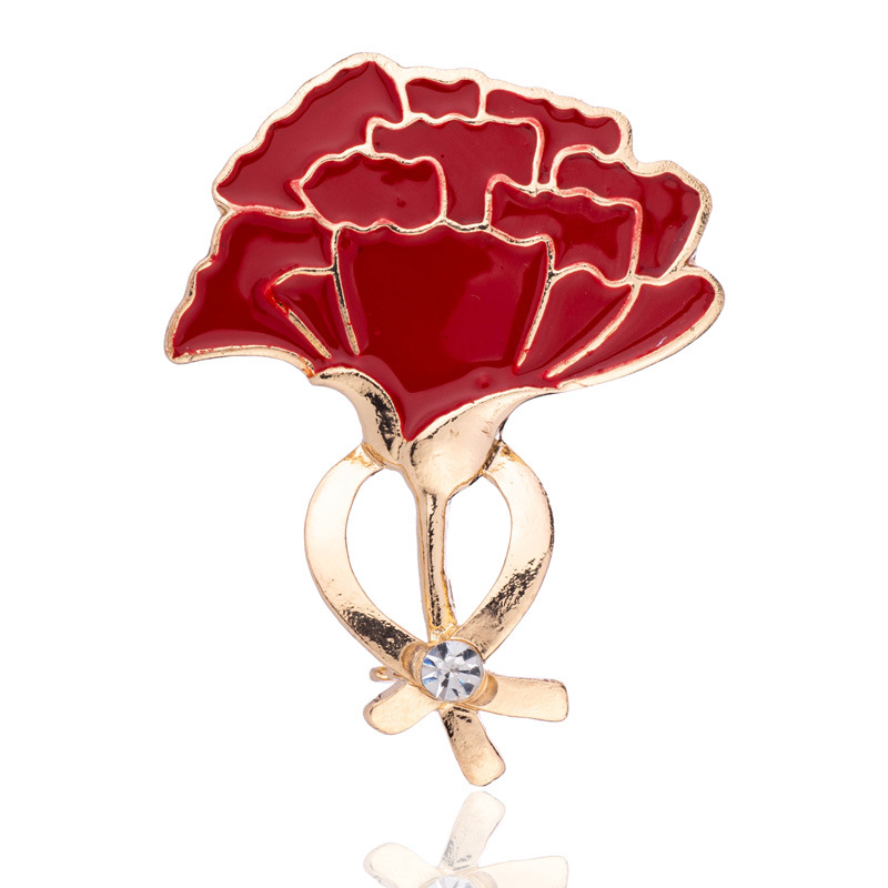 11g Weight Brooches Classification Daily Occasion Alloy Material Mother'S Day Festival Flower Pattern Women's Gender Plating Design Elegant Style Elegant Flower Alloy Plating Women's Brooches 2