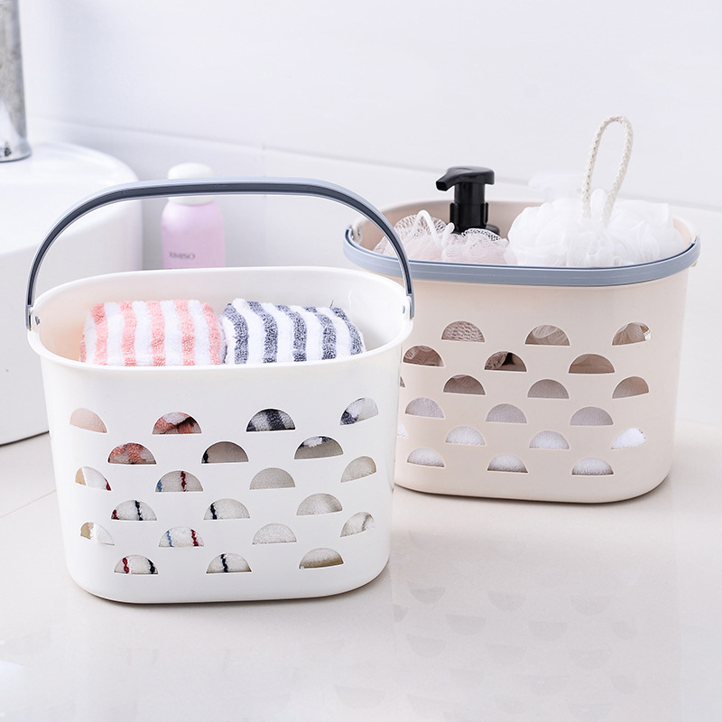 portable take a shower Basket Bath basket Toiletries the republic of korea lovely Bathing Bath Shower Room Storage box dormitory Artifact